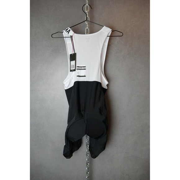 NWT Rapha Pro Team Training Bib Shorts Black White Mens Medium Cycling Apparel - Picture 2 of 12
